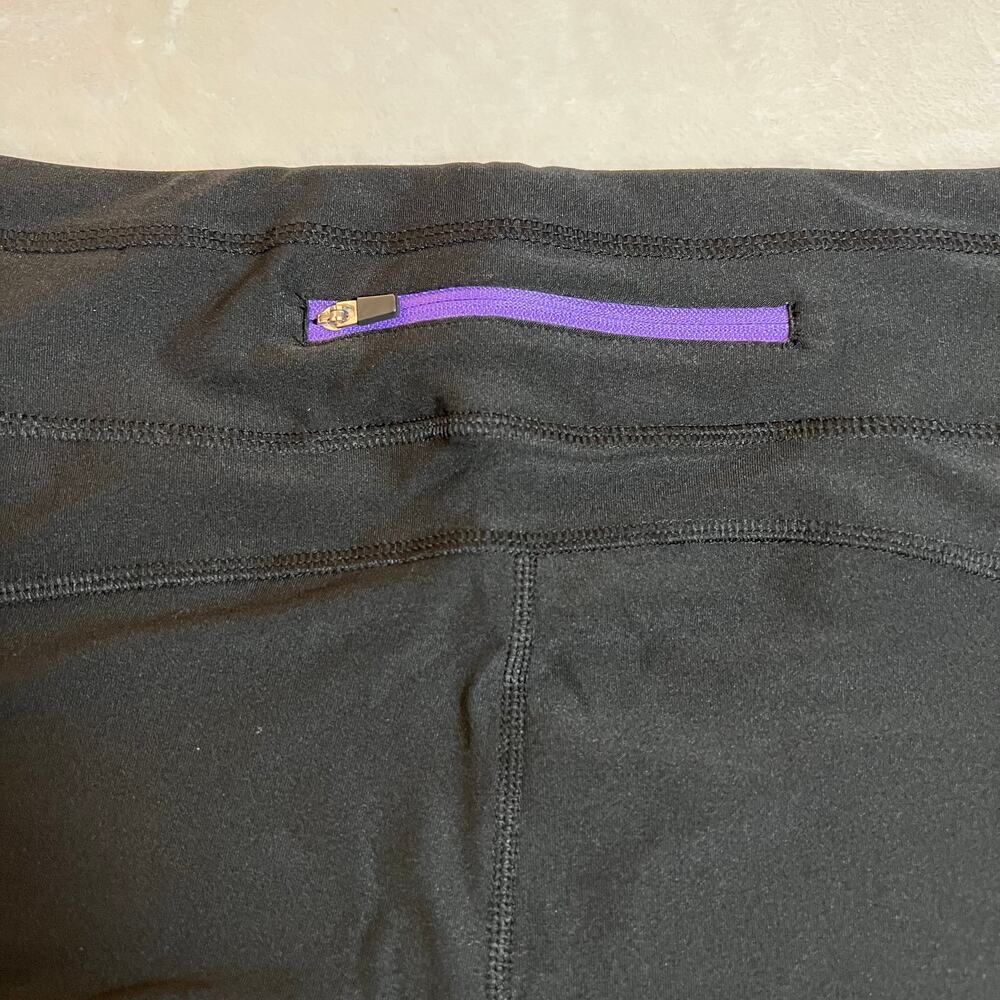 RBX Mid Rise Color Block Pull On Capri Workout Leggings Size XL Gym Athletic - Picture 5 of 8